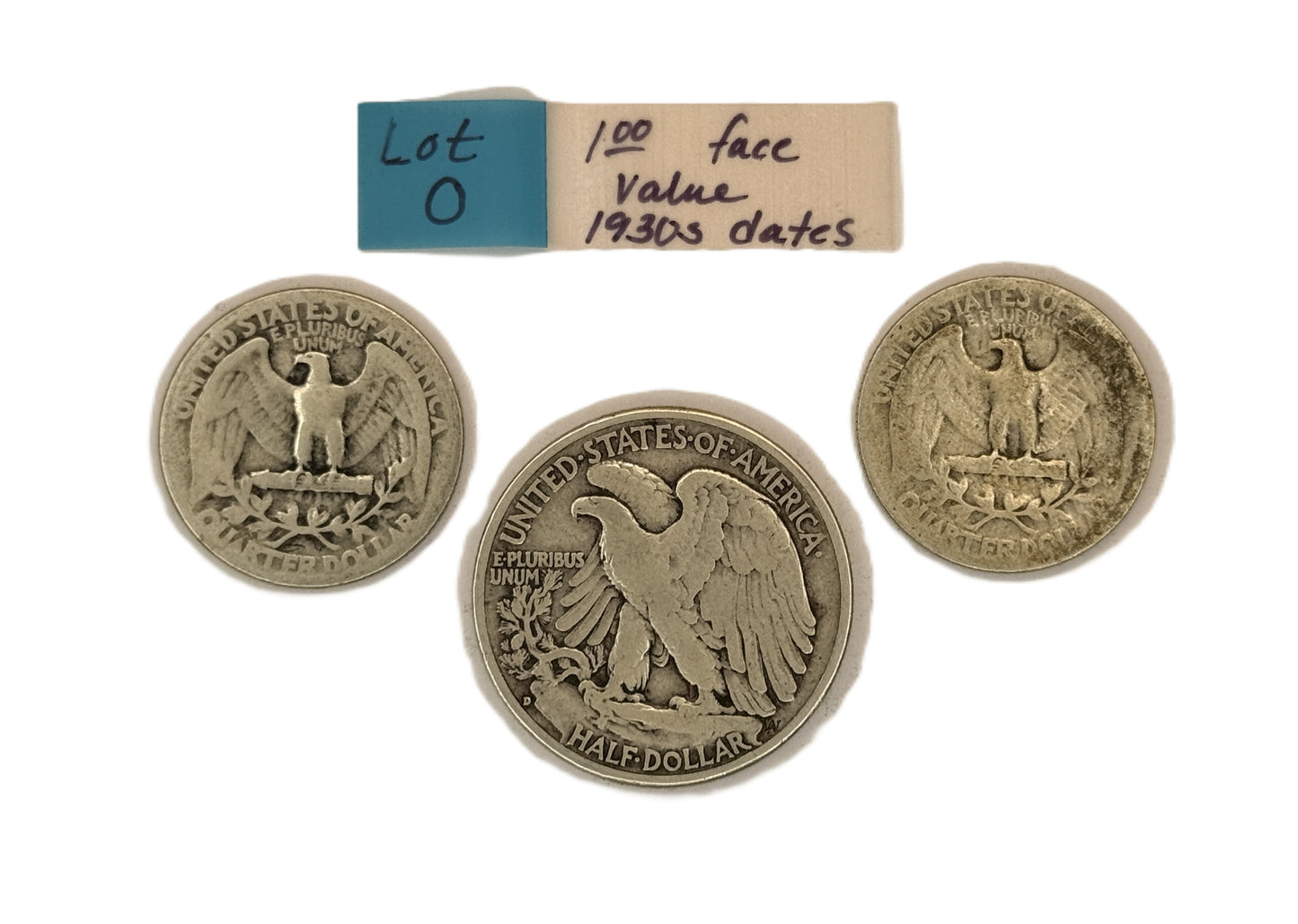 US 90 Percent Junk Silver Mixed Coin Lots 1.00 Face Value Exact Coins - Free Ship
