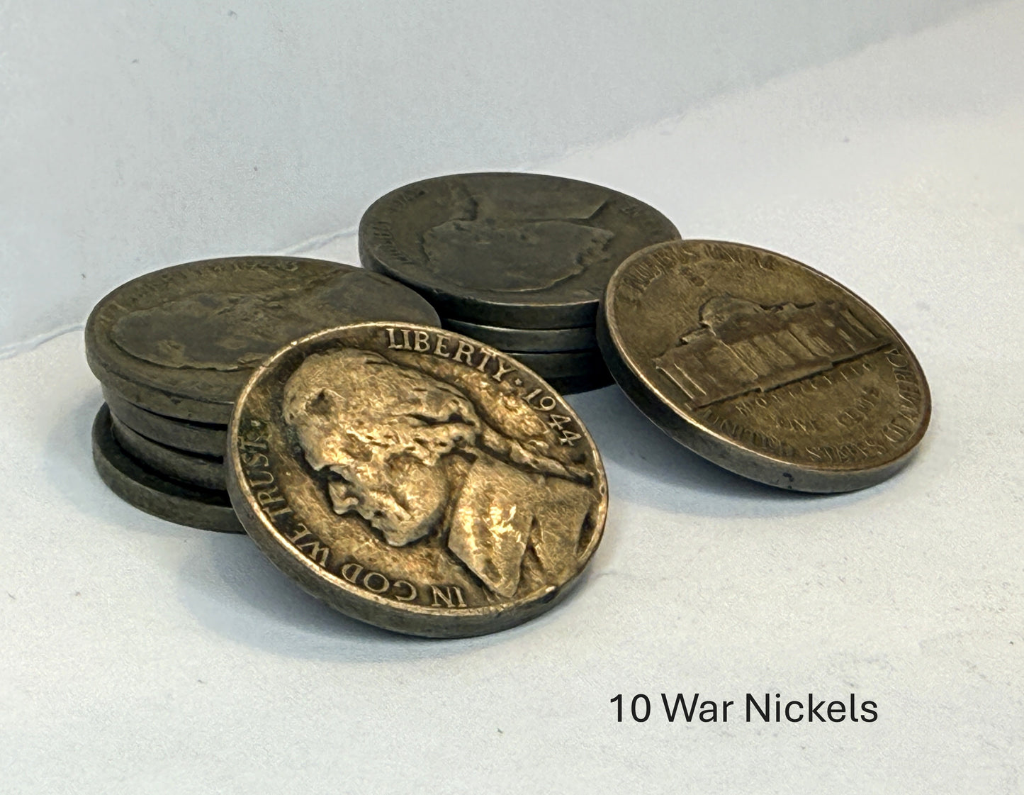 US War Nickels 35 Percent Silver Coins Lot of 5 10 or 20 - Free Ship
