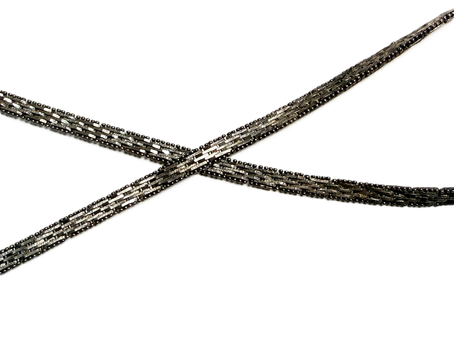 italy sterling silver diamond cut chain necklace MBC 18 inches