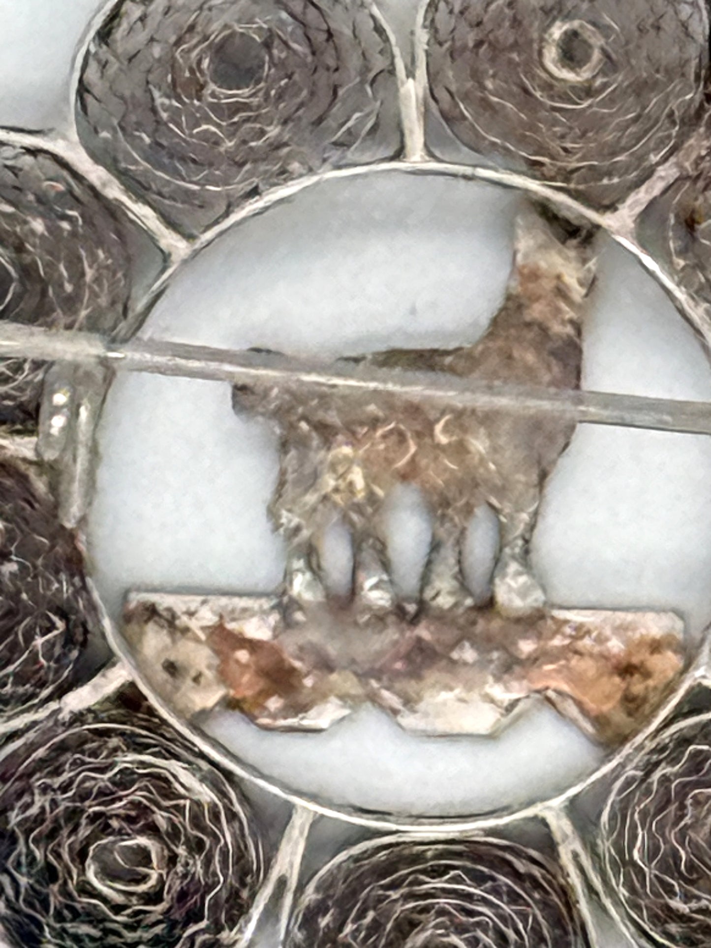 Vintage Sterling Silver Peru Llama Pin — Handmade Artisan Alpaca Brooch Stamped 925 1"